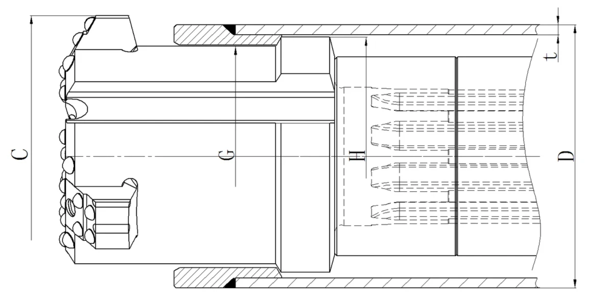 Concentric Casing System With Blocks